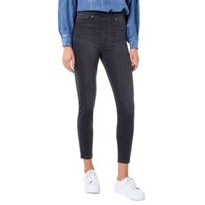 Liverpool The Skinny Jeans Gray Meteorite Wash Women’s 16/33 Plus Size Midsize